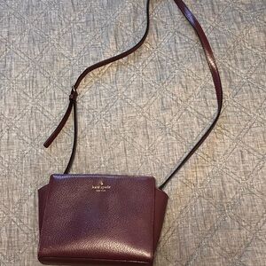 Kate Spade Maroon Crossbody Purse
